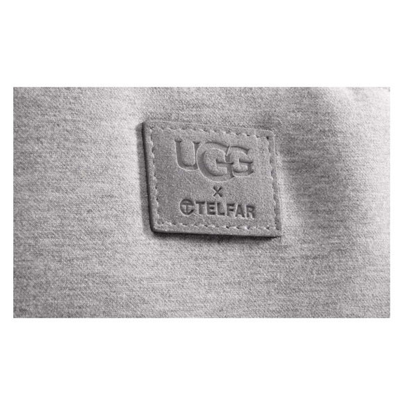 UGG x Telfar Large Fleece Shopper Tote- Grey (Luxury Travel Bag ) - Picture 7 of 8
